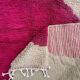 Moroccan Mrirt wool rug in pink and white 180x240 cm – Handwoven Berber rug, modern boho style, authentic wool area rug.
