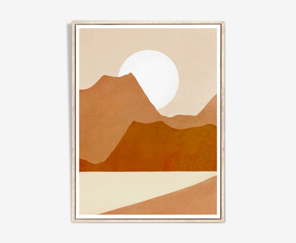 Art print Mountain view A3