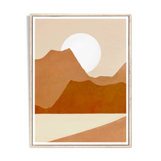 Art print Mountain view A3