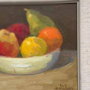 Oil on Panel “Still Life with Fruit” by Hilding Bernhard Högberg Vintage