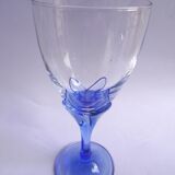 Blue tulip water glasses