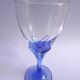 Verres à eau tulipe bleus