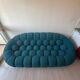 Canapé bubble bleu turquoise