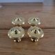 Polished brass furniture knobs