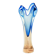 Vase, mid-century modern, glass, designed by J. Hospodka, Czechoslovakia, 1960s