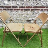 Metal folding chairs