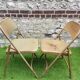 Metal folding chairs