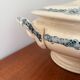 Blue ironstone soup tureen Longchamp model Denise