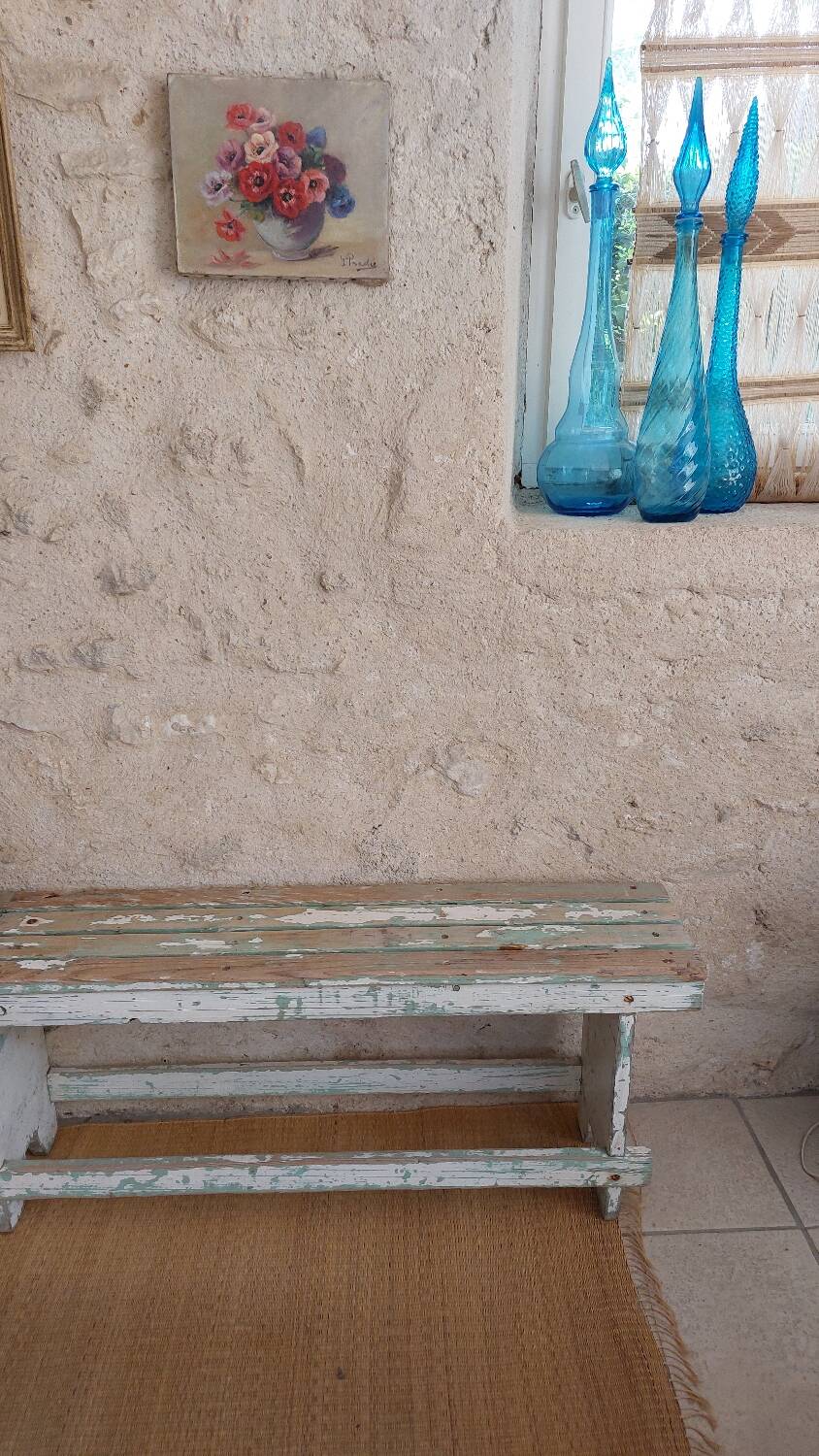 Antique bench with original patina
