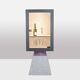 Memphis. Pair of lacquered wood display cabinets. 1980s. LS48071403