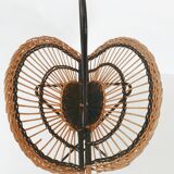 Vintage rattan magazine holders