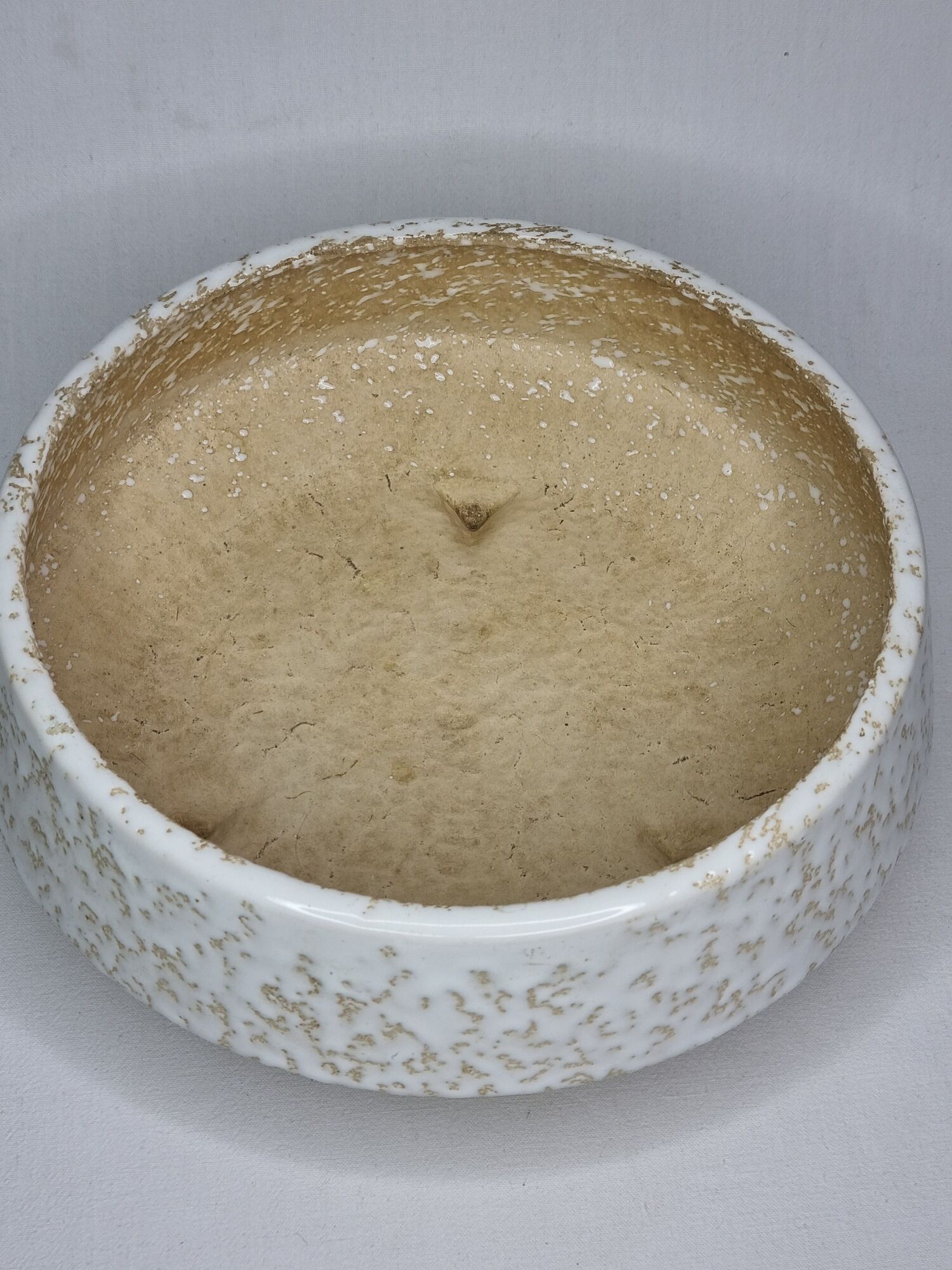 Jardinière vintage ronde tripode, Vetter, West Germany, 26 cm
