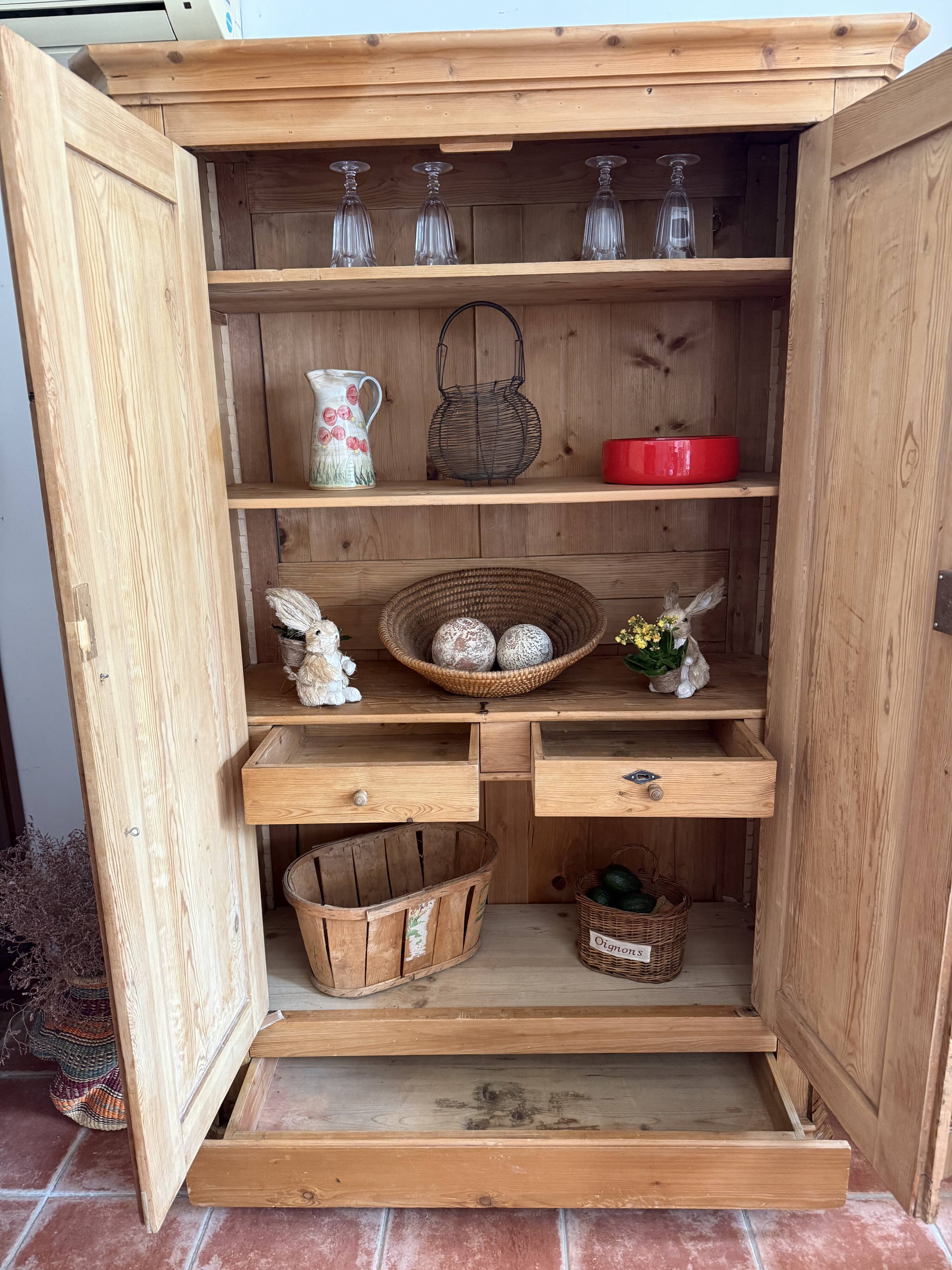 Beautiful antique pine wardrobe