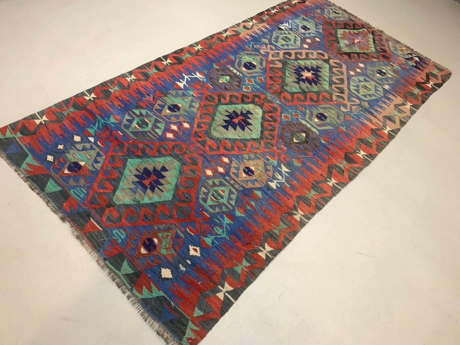 Turkish kilim rug 258x134 cm