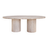 Table basse ovale 120x60 - travertin naturel