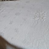 Old tablecloth in damask