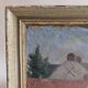 Old painting, village