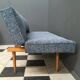 Blue and black fabric daybed Miroslav Navratil, 1960s