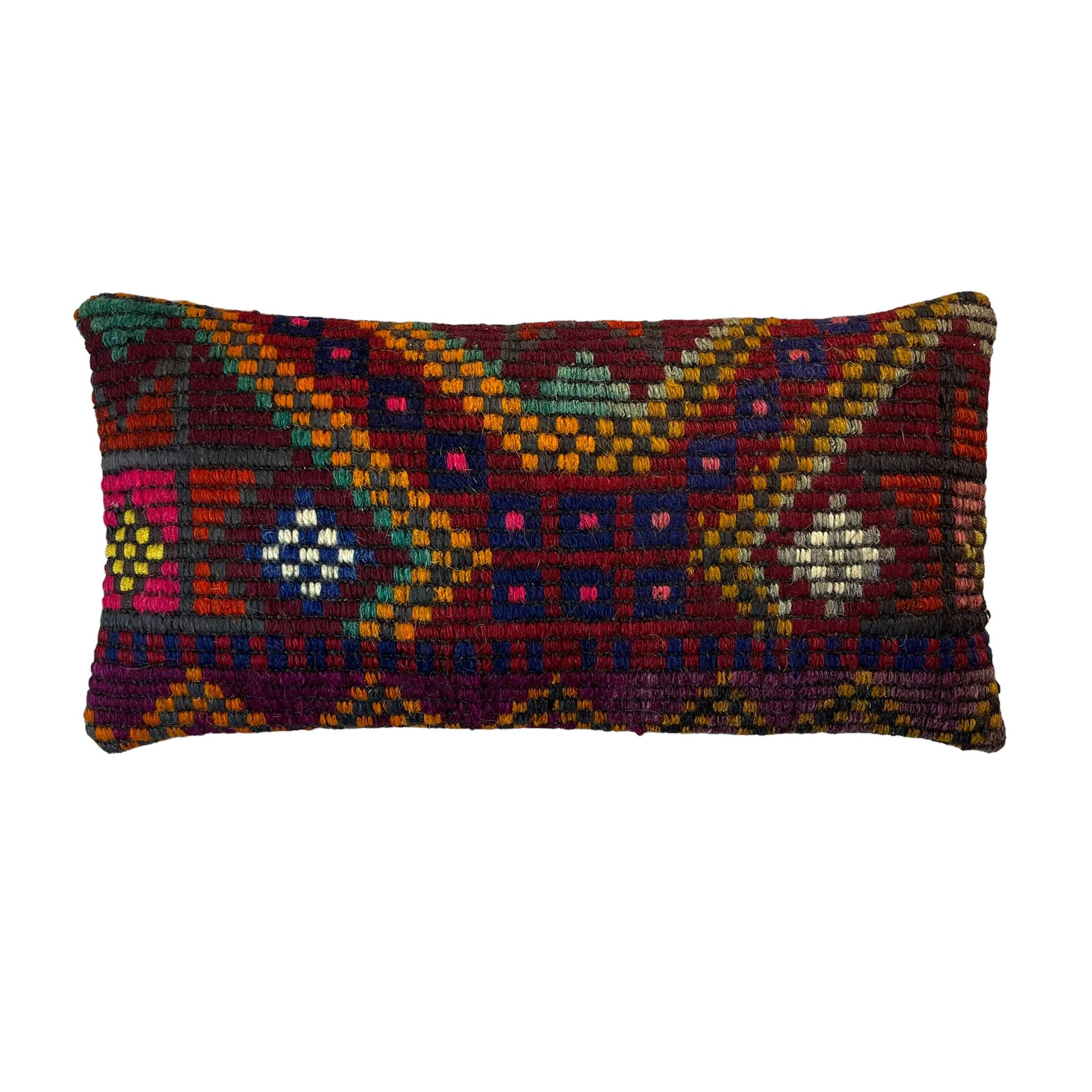 Vintage Turkish Kilim Cushion Cover , 30 x 60 cm