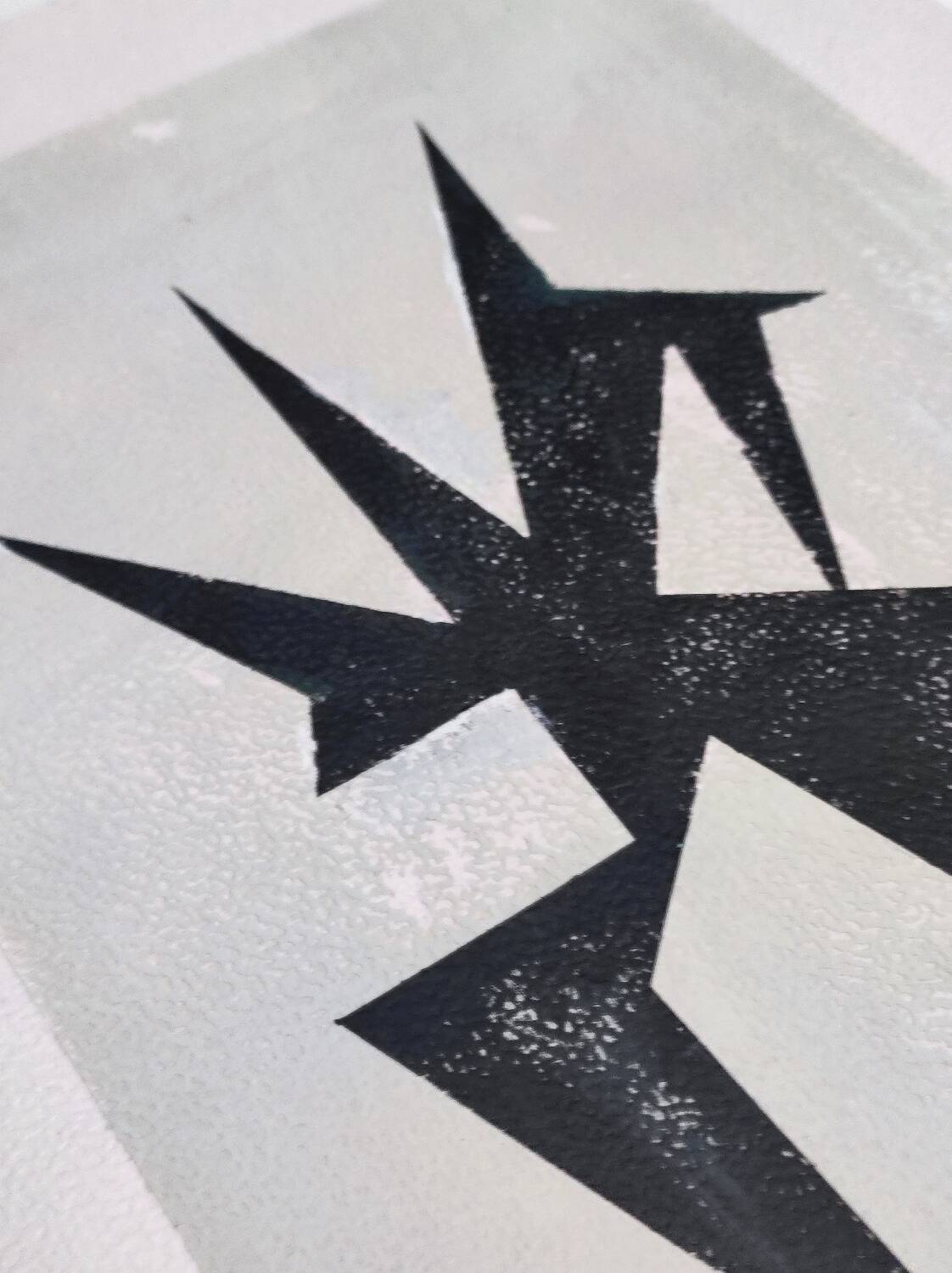 Modern geometric painting