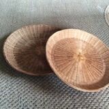 Set de 2 corbeilles en osier