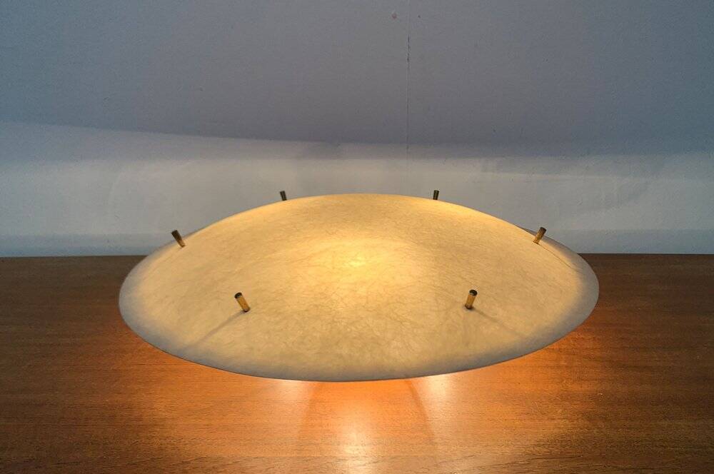 Mid-century minimalist fiberglass ceiling light, 1960s