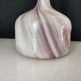 Set of two Murano marmorean glass vases