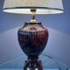 Lampe luxe céramique marbrée années 80