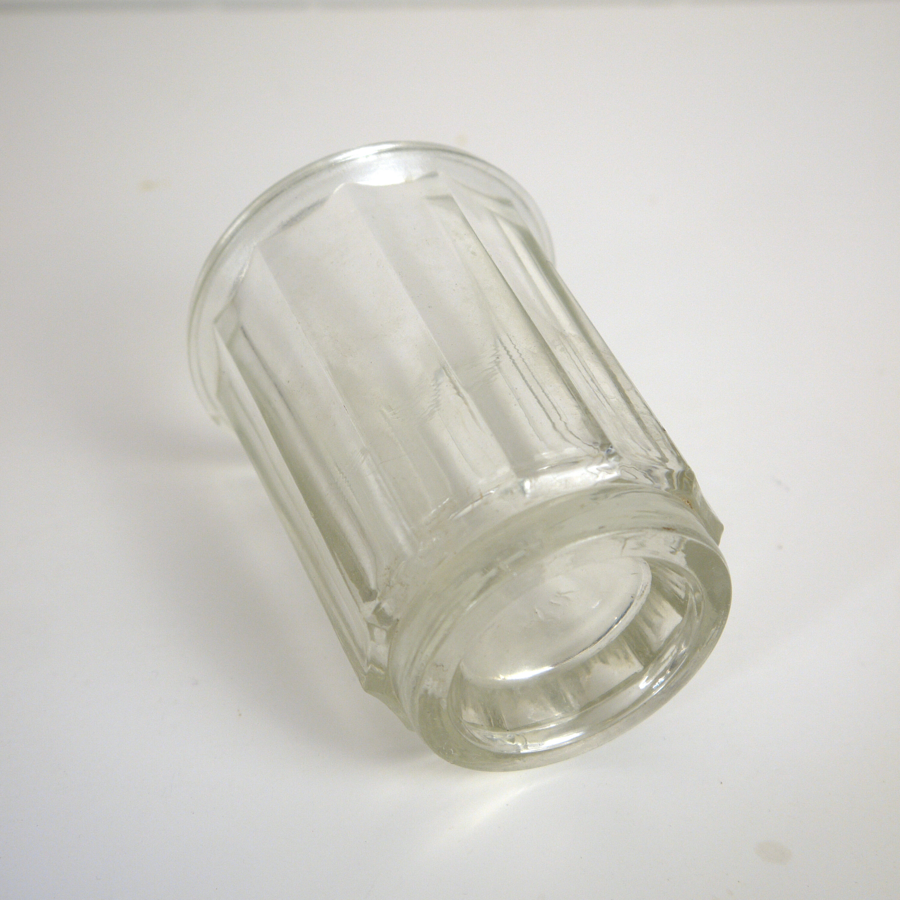 Lot of 3 thick glass jars