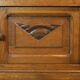 Chevet art deco chene et marbre