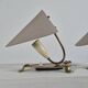 Pair of vintage brass wall or table lamps from the 1950s.