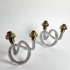 Pair of pretzel candlelabras by Dorothy Thorpe