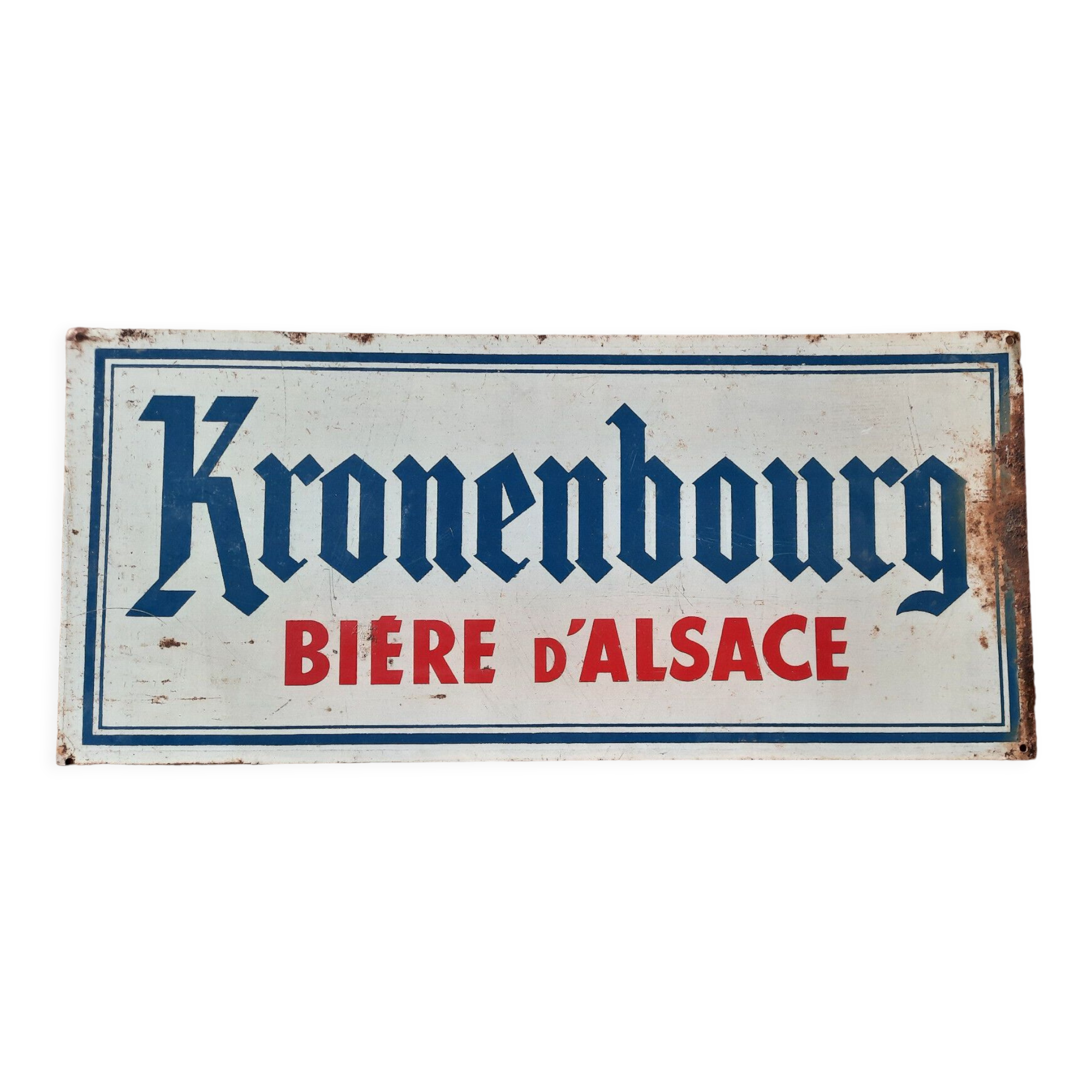 Plaque Tôle Bière Franciscaine 20x30 Cm - Panneau Publicitaire Rétro Décoration Oktoberfest