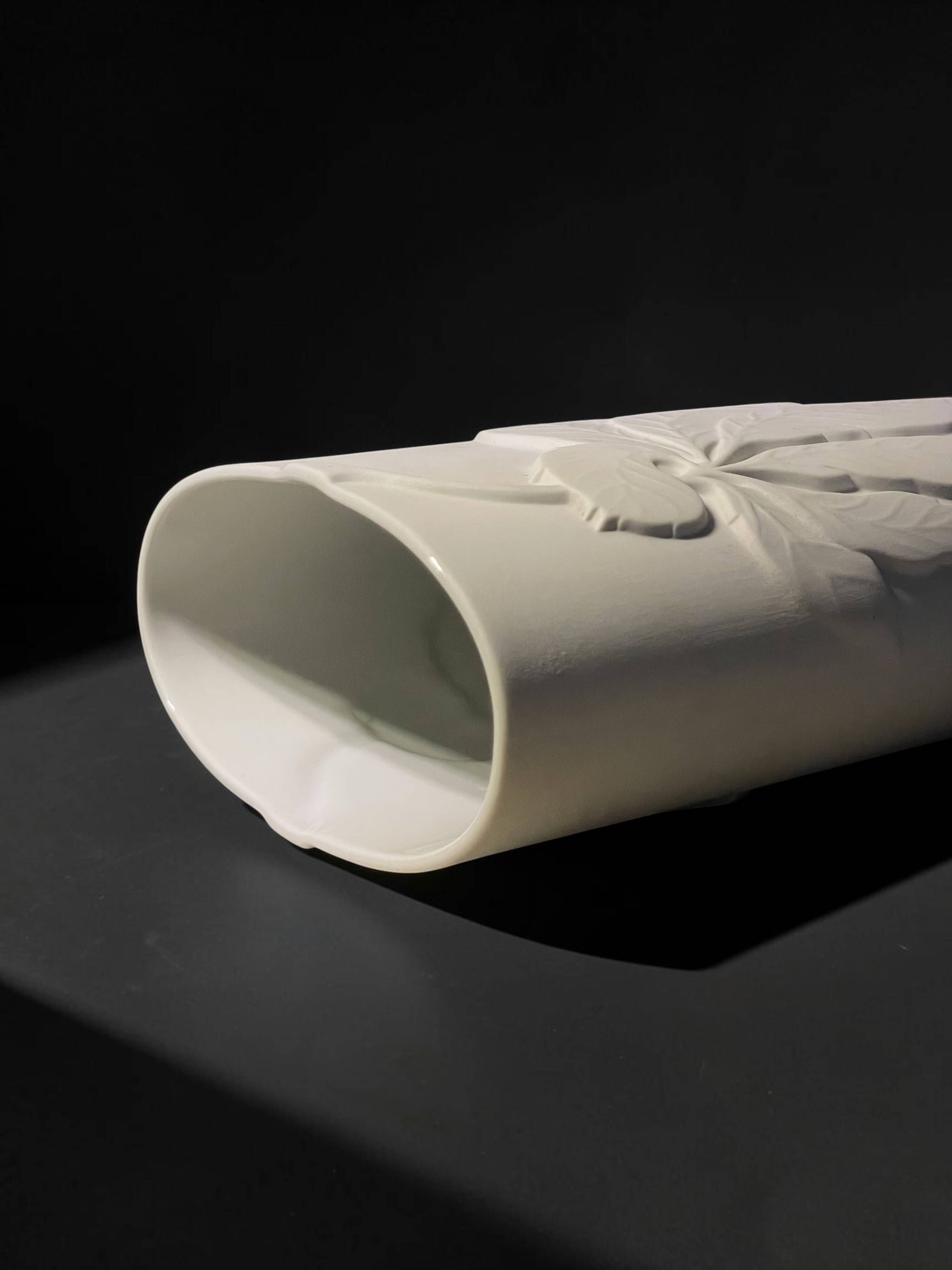 Vintage vase by Thomas Rosenthal, biscuit porcelain, Germany 1960s.
