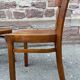 Paire de chaises bistrot bois courbé  1950