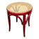 Tabouret craie rouge années 50
