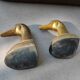 Paire de canards en laiton serre-livres