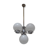 Art deco chrome chandelier, 1930s