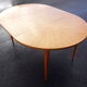 Table ronde marqueterie étoile avec allonges