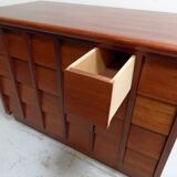 Vintage mahogany filing cabinet with drawers
