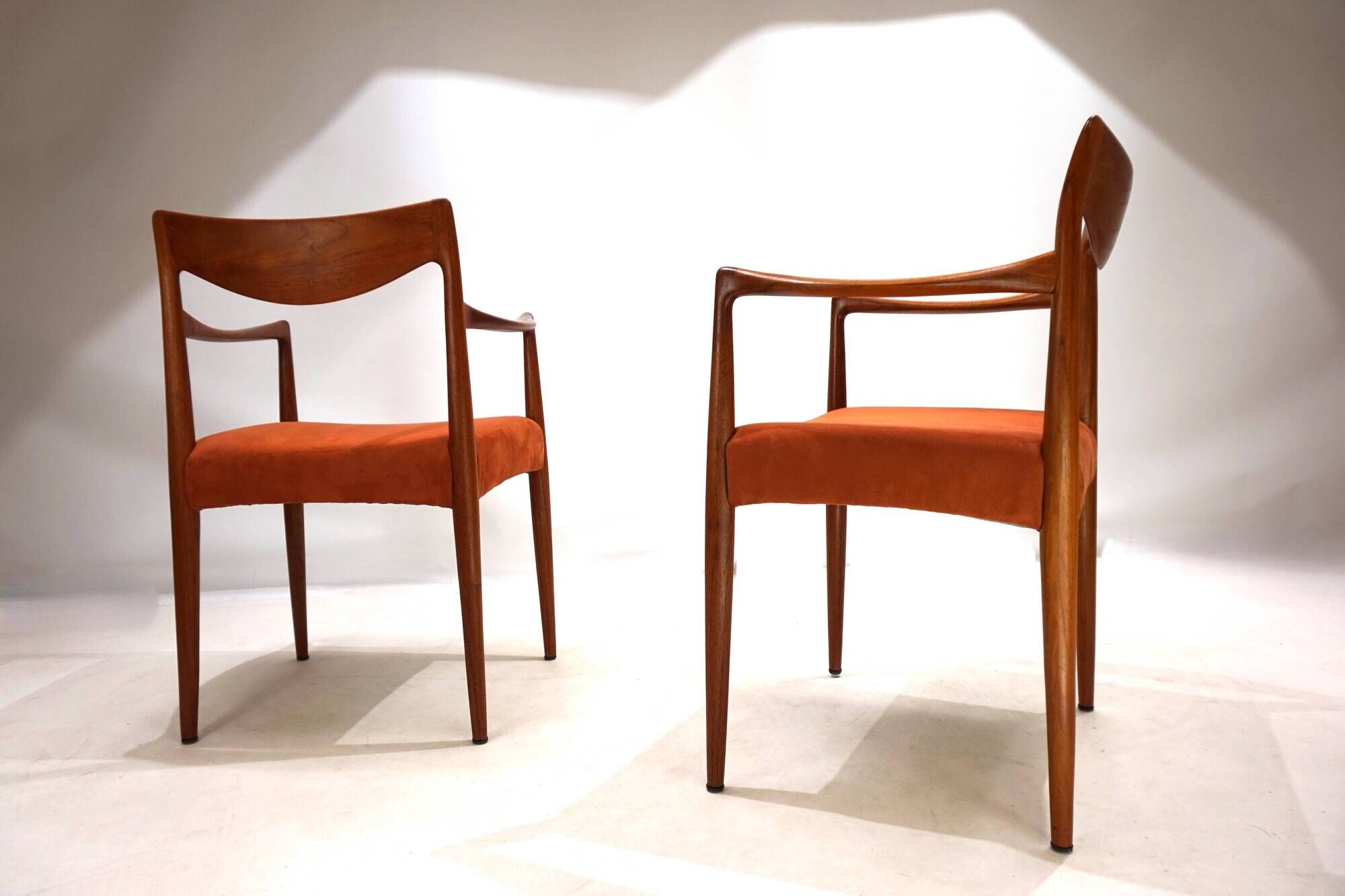 Set of 2 Gustav Bahus Bambi teak chairs by Rolf Rastad & Adolf Relling, 196
