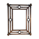 Mirror Jean-Pierre Ryckaert Leather effect, France 1960s