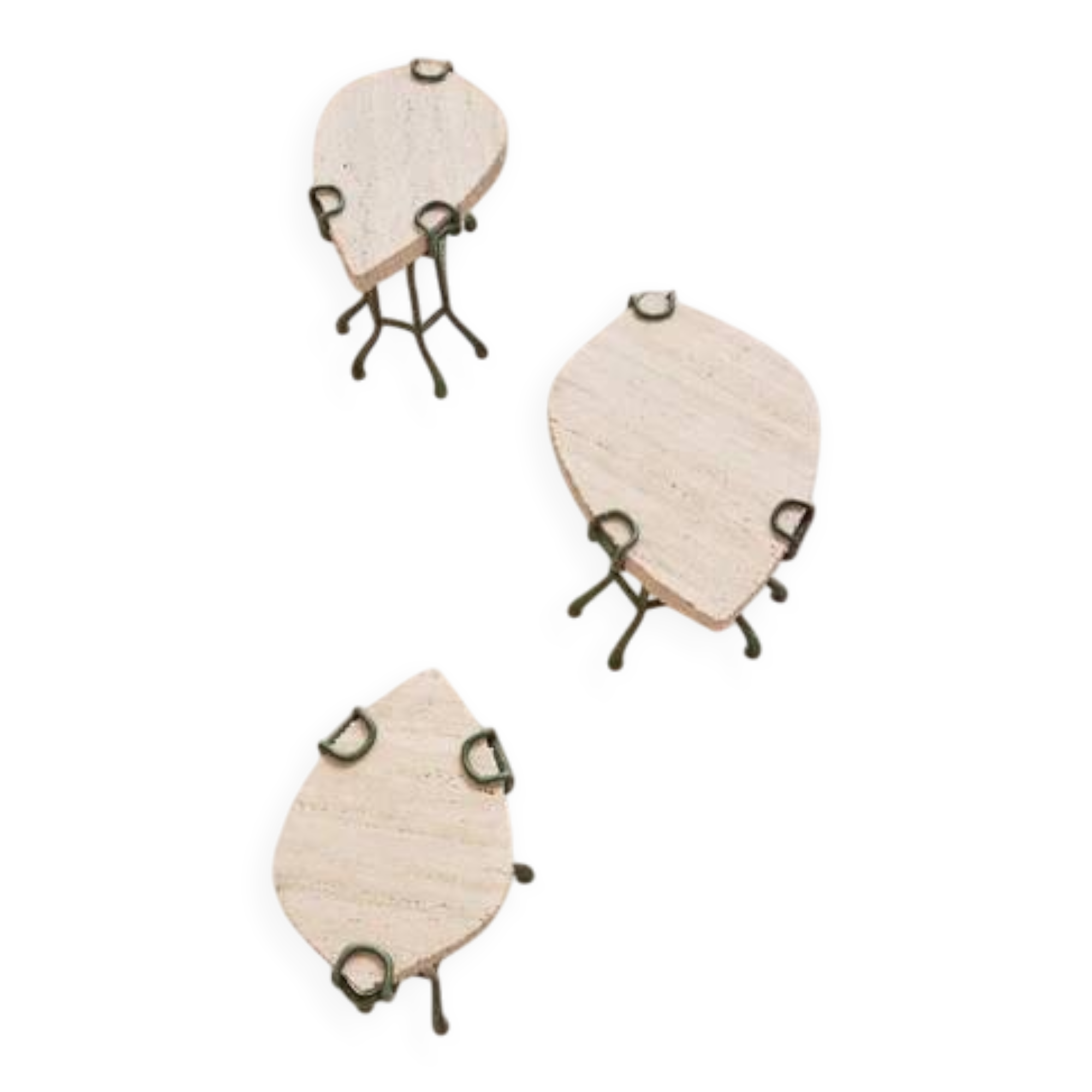 Fossil Leaf Side Tables