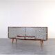 Buffet peint à la main Op-Art du milieu du siècle de Sven Andersen Møbelfabrikk,