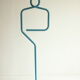 Bleu tubulaire en acier Popart style mannequin dressboy valet