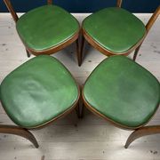 Vintage dining chairs by Pirelli Sapsa, Italy 1950s, set of 4.