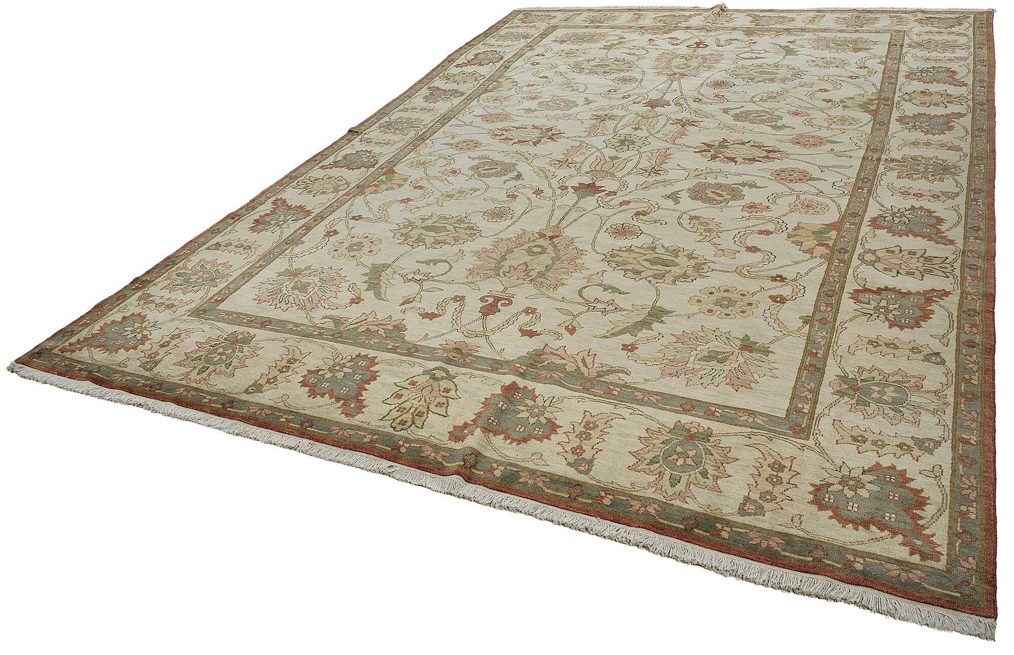 Turkish Handknotted Wool Oushak Rug 271 cm x 402 cm