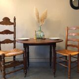 Round table with flaps diameter 97 cm