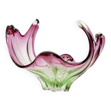 Murano vintage multicoloured bowl with organic design, Italy, 1960s