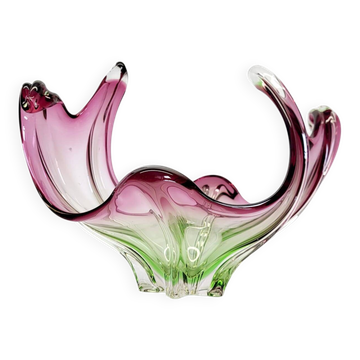 Murano vintage multicoloured bowl with organic design, Italy, 1960s